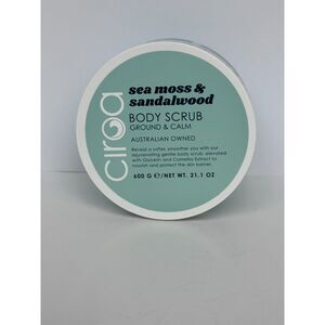 NEW Ciroa Sea Moss & Sandalwood Body Scrub | 21.1oz Ground & Calm